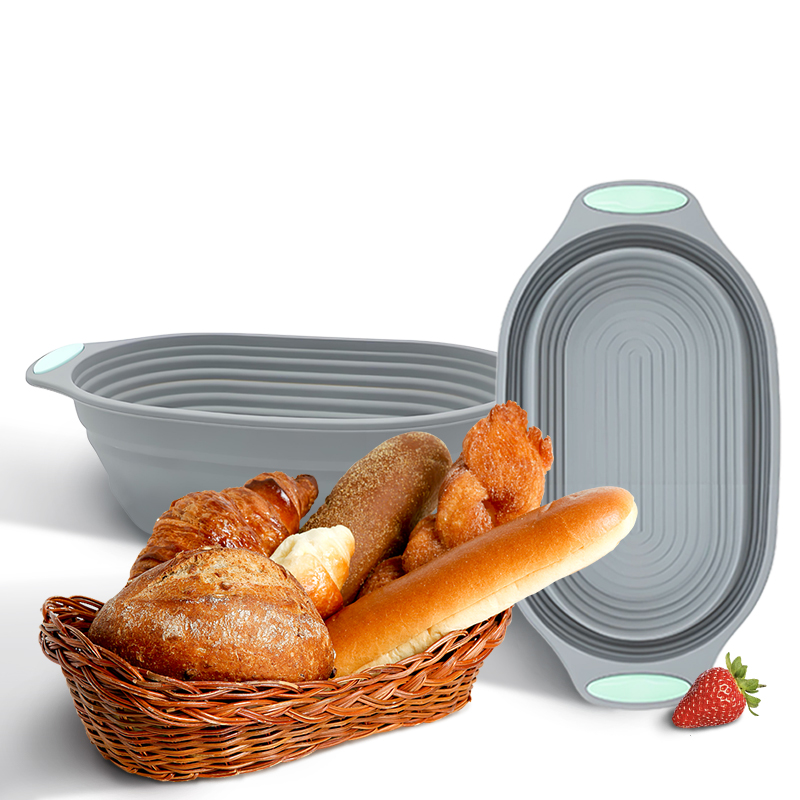 Kitchen Appliances Garage - 1 adet silikon katlanabilir banneton ekmek