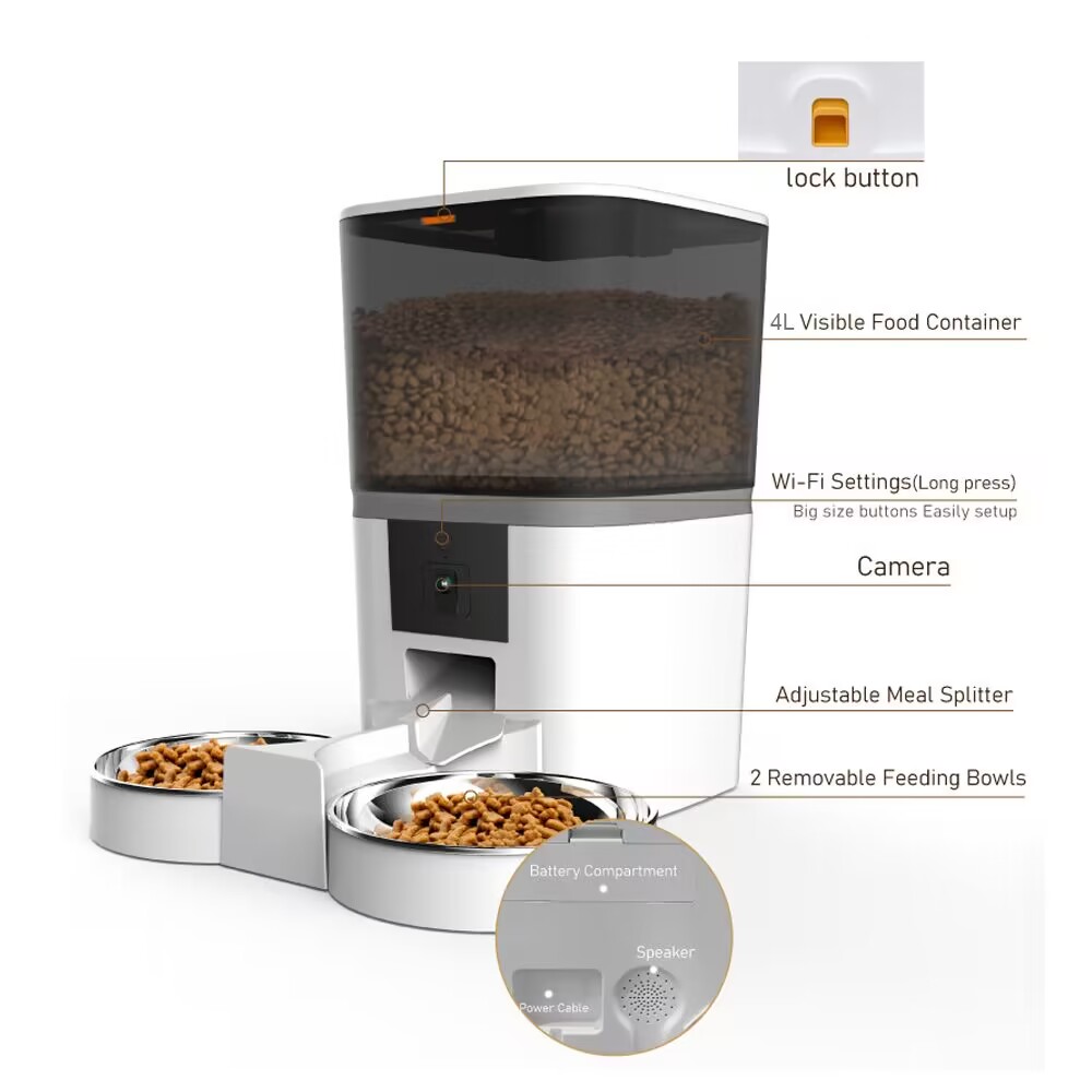 4L otomatik kedi besleyici akı - Kitchen Appliances Video incelemesi ve fiyatı